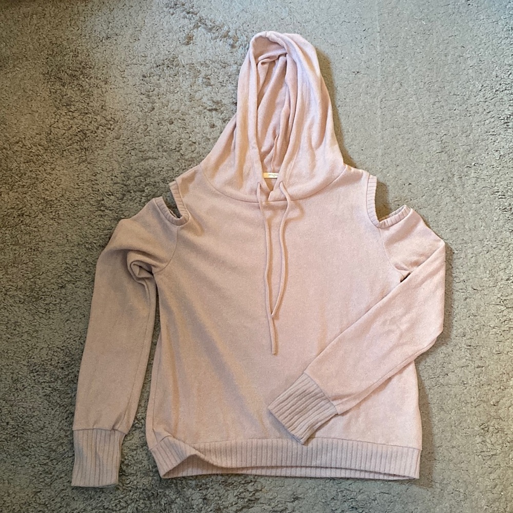 12pm by Mon Ami Cold Shoulder Hoodie